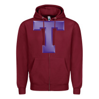 Burgundy tarleton state athletics Zipper Hoodie - linhVisuals