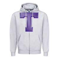 Heather Grey tarleton state athletics Zipper Hoodie - linhVisuals