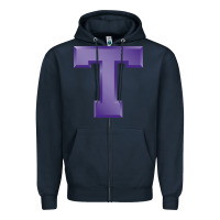 Navy tarleton state athletics Zipper Hoodie - linhVisuals