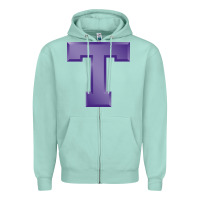 Seafoam tarleton state athletics Zipper Hoodie - linhVisuals