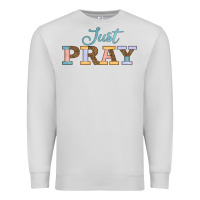 Dove Grey Just Pray Premium Sweatshirt - JahusDesignShop