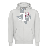 Dove Grey texas southern Zipper Hoodie - linhVisuals