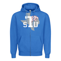 True Royal texas southern Zipper Hoodie - linhVisuals