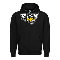 Black towson tigers Zipper Hoodie - linhVisuals