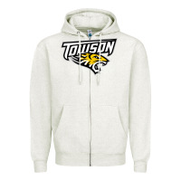 Oatmeal Heather towson tigers Zipper Hoodie - linhVisuals