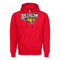 Red towson tigers Zipper Hoodie - linhVisuals