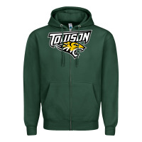 Sports Green towson tigers Zipper Hoodie - linhVisuals