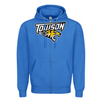 True Royal towson tigers Zipper Hoodie - linhVisuals