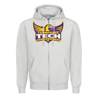 Dove Grey tennessee tech Zipper Hoodie - linhVisuals