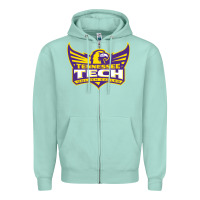 Seafoam tennessee tech Zipper Hoodie - linhVisuals
