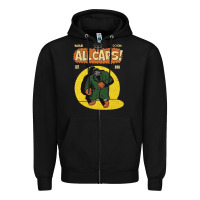 Black madlib doom hip hop Zipper Hoodie - linhVisuals