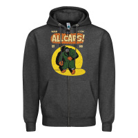 Charcoal Heather madlib doom hip hop Zipper Hoodie - linhVisuals