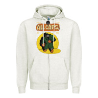 Oatmeal Heather madlib doom hip hop Zipper Hoodie - linhVisuals