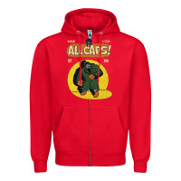 Red madlib doom hip hop Zipper Hoodie - linhVisuals