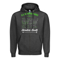 Charcoal Heather national parks adventure lover camping hiking camper fan t shirt Zipper Hoodie - linhVisuals