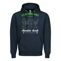 Navy national parks adventure lover camping hiking camper fan t shirt Zipper Hoodie - linhVisuals