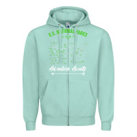 Seafoam national parks adventure lover camping hiking camper fan t shirt Zipper Hoodie - linhVisuals