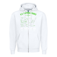 White national parks adventure lover camping hiking camper fan t shirt Zipper Hoodie - linhVisuals