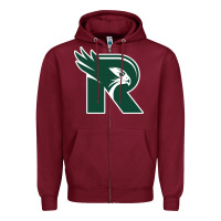 Burgundy ridgeline high school Zipper Hoodie - linhVisuals