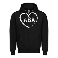 Black aba therapy gift for behavior analyst  womens aba premium t shirt Zipper Hoodie - linhVisuals