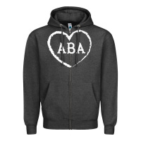 Charcoal Heather aba therapy gift for behavior analyst  womens aba premium t shirt Zipper Hoodie - linhVisuals