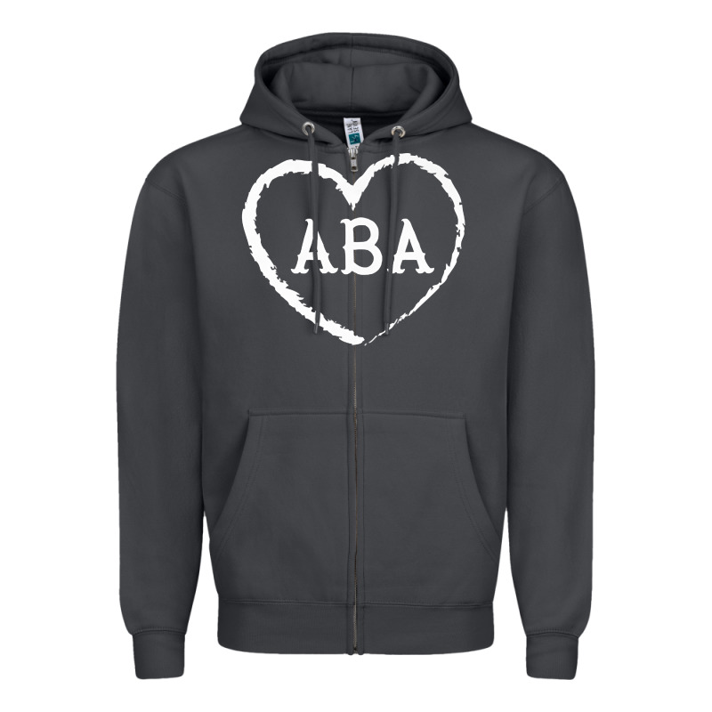 Aba Therapy Gift For Behavior Analyst  Womens Aba Premium T Shirt Zipper Hoodie by linhVisuals | Teevron