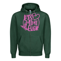 Sports Green best mimi ever Zipper Hoodie - linhVisuals