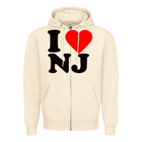 Sandshell i love nj Zipper Hoodie - linhVisuals