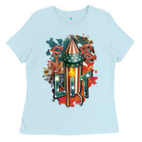 Baby Blue Let's get lit Ladies Tee - FaDigitalArtStudio
