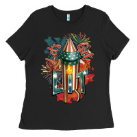 Black Let's get lit Ladies Tee - FaDigitalArtStudio