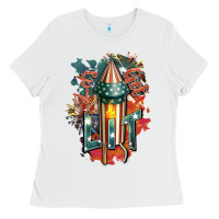 White Let's get lit Ladies Tee - FaDigitalArtStudio