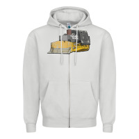 Dove Grey killdozer tread back tank top Zipper Hoodie - linhVisuals