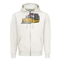 Oatmeal Heather killdozer tread back tank top Zipper Hoodie - linhVisuals