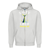 Dove Grey salty crew Zipper Hoodie - linhVisuals