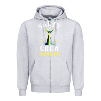 Heather Grey salty crew Zipper Hoodie - linhVisuals