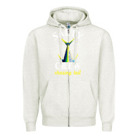 Oatmeal Heather salty crew Zipper Hoodie - linhVisuals