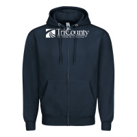 Navy tri county technical center Zipper Hoodie - linhVisuals