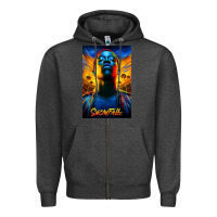 Charcoal Heather snowfall fx tv show Zipper Hoodie - linhVisuals