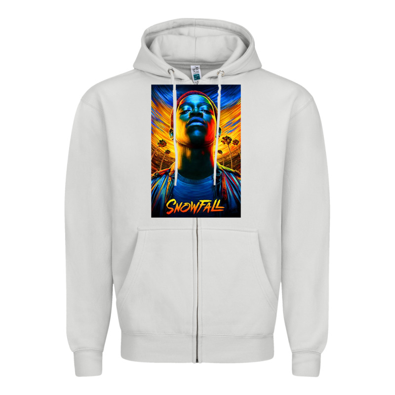 Snowfall Fx Tv Show Zipper Hoodie by linhVisuals | Teevron