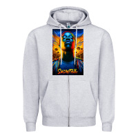Heather Grey snowfall fx tv show Zipper Hoodie - linhVisuals