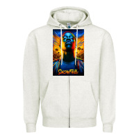 Oatmeal Heather snowfall fx tv show Zipper Hoodie - linhVisuals