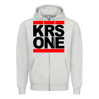 Dove Grey hip hop krs one Zipper Hoodie - linhVisuals