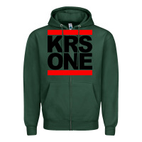 Sports Green hip hop krs one Zipper Hoodie - linhVisuals