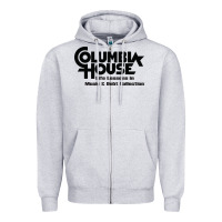 Heather Grey columbia house record & tape club Zipper Hoodie - linhVisuals