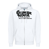 White columbia house record & tape club Zipper Hoodie - linhVisuals