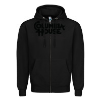Black columbia house record & tape club Zipper Hoodie - linhVisuals