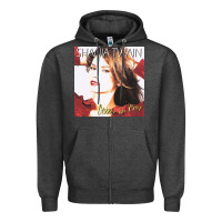 Charcoal Heather #shania twain album 2022 Zipper Hoodie - linhVisuals