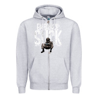 Heather Grey EMBRACE THE SUCK VINTAGE Zipper Hoodie - linhVisuals