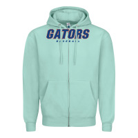 Seafoam GATORS BASEBALL Zipper Hoodie - linhVisuals