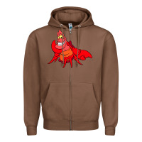 Chestnut The Little Mermaid Sebastian Costume Zipper Hoodie - linhVisuals